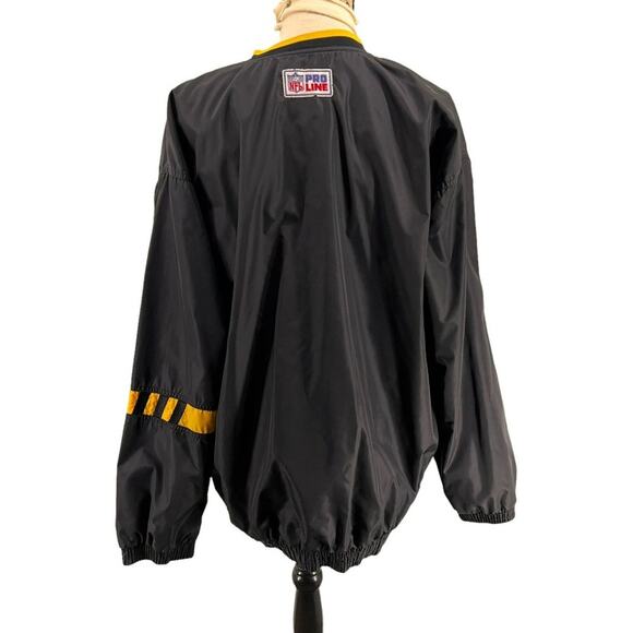 Vintage Nike Proline Reversible Pittsburgh Steelers Pullover Jacket Men's Large - Picture 4 of 11